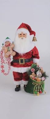 LIGHTED PEPPERMINT &amp; GOODIES SANTA