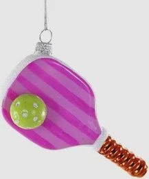 PICKLEBALL PINK ORNAMENT