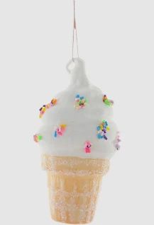 SOFT SERVE ICE CREAM CONE ORNAMENT