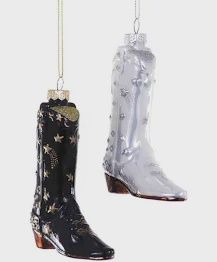 COSMIC COWBOY BOOT 2 ASSORT ORNAMENT