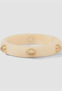 CARNABY STONE BANGLE IVORY SMALL
