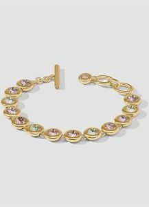 RAINBOW TENNIS BRACELET CHAMPAGNE RADIANCE
