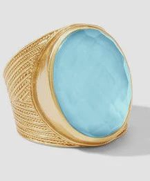 VERONA STATEMENT RING BAHAMIAN BLUE 8