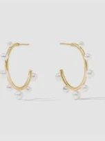 HYDRA STONE HOOP PEARL MEDIUM