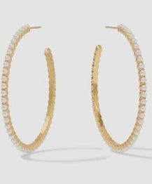 JULIET HOOP PEARL LARGE