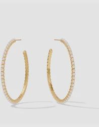 JULIET HOOP PEARL MEDIUM