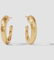 HAMMERED HOOP GOLD SMALL