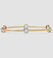 MILANO BANGLE CLEAR CHALCEDONY BLUE MEDIUM