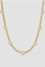 DOLCE DELICATE STATION NECKLACE CLEAR CRYSTAL