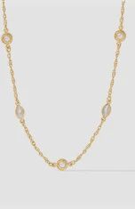 MONACO DELICATE STATION NECKLACE CZ/PEARL