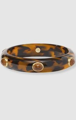 CARNABY STONE BANGLE TORTOISE SHELL MEDIUM