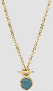 SOLARA SOLITAIRE NECKLACE MONTANA BLUE