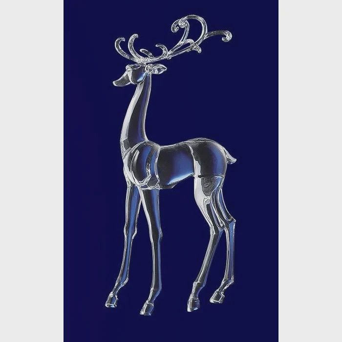 LARGE STANDING ACRYLIC DEER
