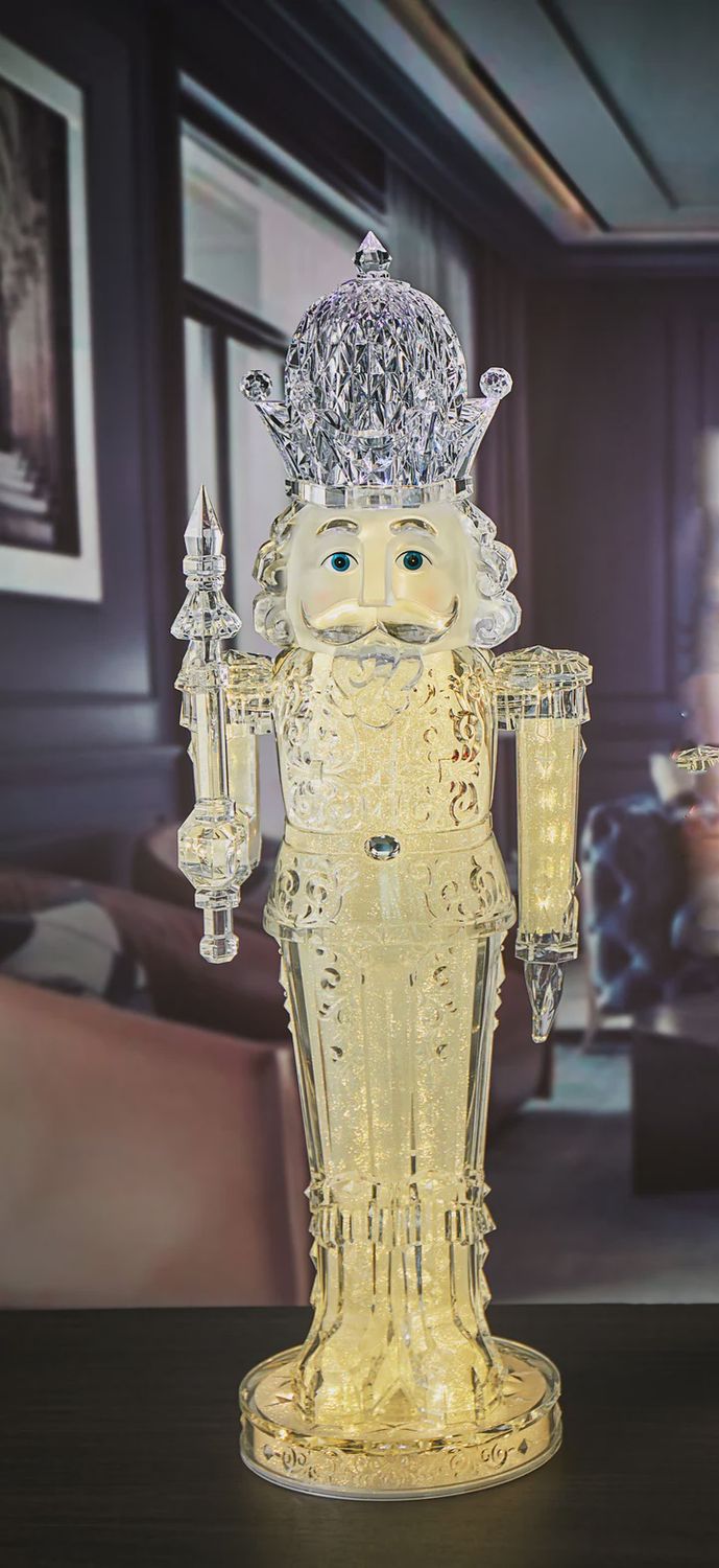 35&quot; DIAMOND CUT GOLD NUTCRACKER