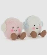 AMUSEABLES TOASTIE PINK &amp; WHITE MARSHMALLOWS