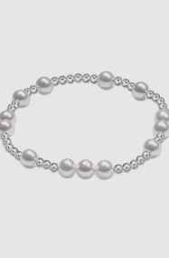 HOPE UNWRITTEN STERLING 6MM BEAD BRACELET PEARL - 6MM SS
