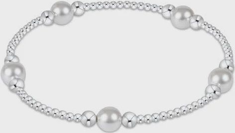 PURPOSE PEARL STERLING 6MM BEAD BRACELET