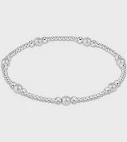 PURPOSE PEARL STERLING 4MM BEAD BRACELET