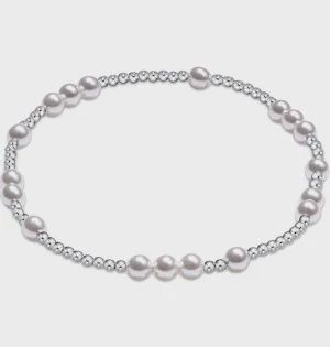 PURPOSE STERLING SILVER 4MM BEAD BRACELET