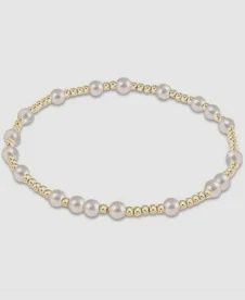 HOPE UNWRITTEN 4MM BEAD BRACELET  PEARL