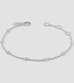 CELESTE  DELICATE SILVER BRACELET CUBIC ZIRCONIA