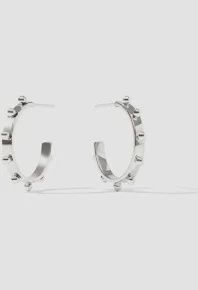 SOHO SILVER HOOP MEDIUM
