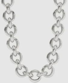 CANNES SILVER LINK NECKLACE