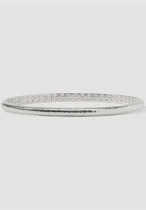 HAVANA DEMI SILVER BANGLE MEDIUM