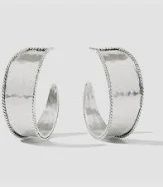 SAVOY SILVER HOOP MEDIUM