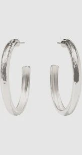 HAVANA SILVER HOOP LARGE