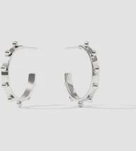 SOHO SILVER HOOP SMALL