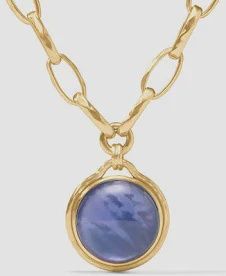 SOLARA STATEMENT NECKLACE TANZANITE BLUE