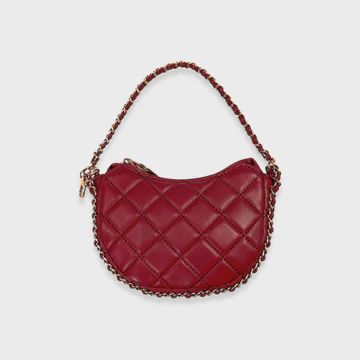 BURGANDY QUILTED PURSE