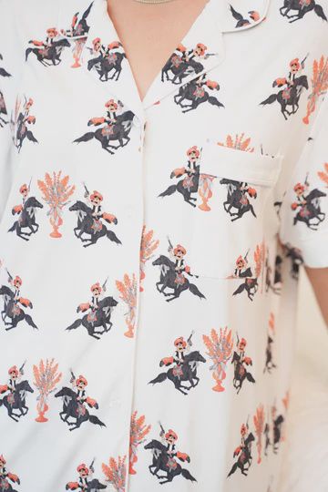 HEIRLOOM PJ SHORT ET BLK ORG SM