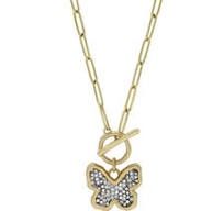 KRISTAL BREAKFREE BUTTERFLY TOGGLE NECKLACE