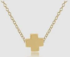 16&quot; GOLD NECKLACE - SIGNATURE GOLD CROSS
