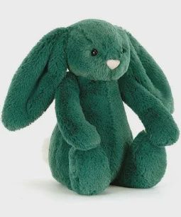 BASHFUL CHRISTMAS BUNNY GREEN