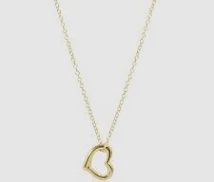 16&quot; GOLD NECKLACE LOVE GOLD CHARM