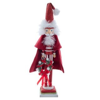 20" NUTCRACKER SKINNY SANTA WREATH