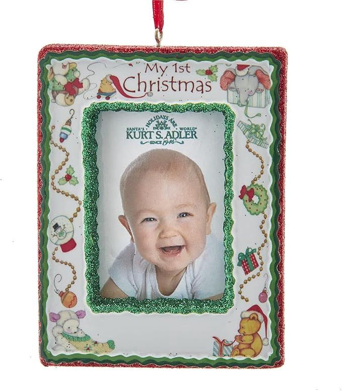 4.25" MY 1ST CHRISTMAS PHOTO FRAME ORNAMENT