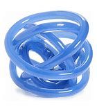 HAND BLOWN GLASS KNOT BLUE