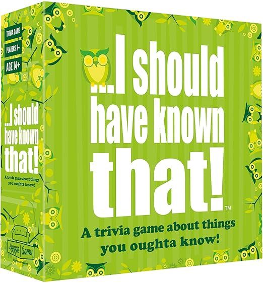 GAME I SHOULD HAVE KNOWN THAT YES OR NO