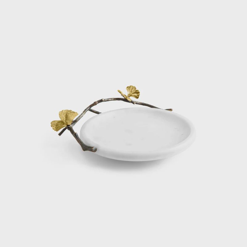 BUTTERFLY GINKGO ROUND TRINKET TRAY
