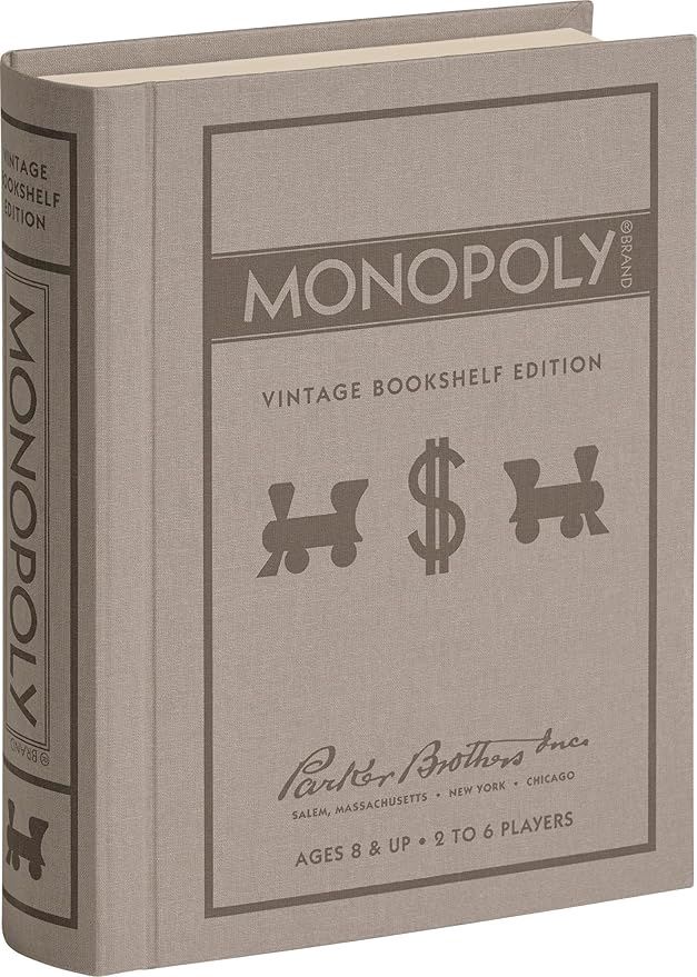 VINTAGE BOOK MONOPOLY GAME