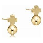 CROSS GOLD STUD CLASSIC GOLD EARRING