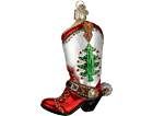 CHRISTMAS COWBOY BOOT ORNAMENT