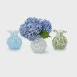 RUFFLED EDGE VASE ASST COLORS