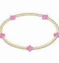 EGIRL SIGNATURE CROSS SMALL GOLD 2MM BEAD &amp; BRIGHT PINK BRACLET