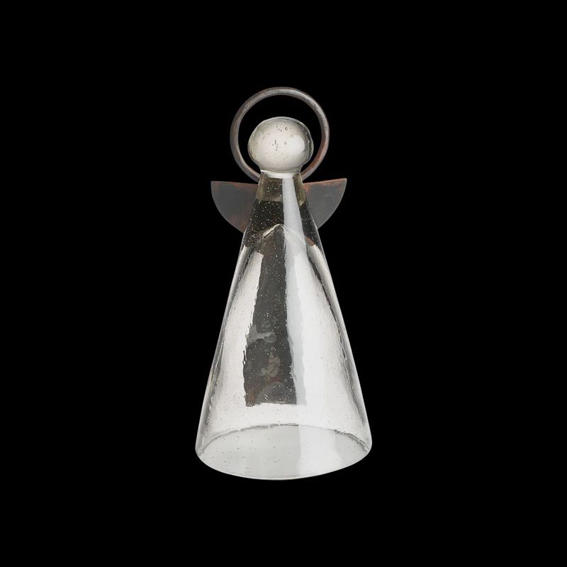 ZAPOTEC ANGEL WITH IRON WINGS &amp; HALO