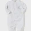 WHITE YELLOW GIRAFFE GENERATIONS FOOTIE &amp; HAT SET  NB